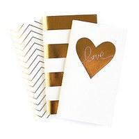 Gold Foil Print Mini Paper Notebooks