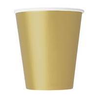 Gold Paper Cups 8 Pack