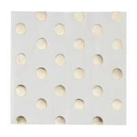 gold foil polka dot paper napkins 15 pack