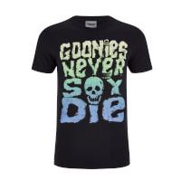 goonies mens never say die t shirt black s