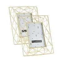 Gold Geometric Frame 4 x 6 - Set 2