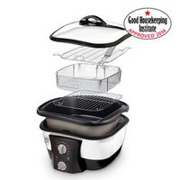 Go Chef White 8-in-1 Non-stick Multi Functional Cooker + FREE Recipe Book