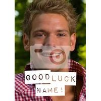 Good Luck Label | Personalised card