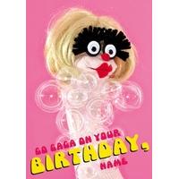 go gaga personalised birthday card