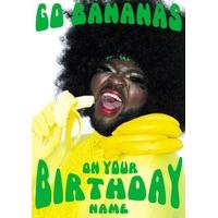Go Bananas | Personalised Birthday Card