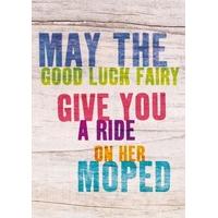 good luck fairy good luck card