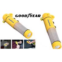 Goodyear 3-in-1 Emergency Beacon / Torch + Windscreen Hammer + Seat Belt Cutter