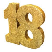 Gold Glitter Number Table Decoration 18