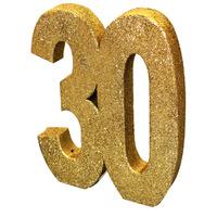 Gold Glitter Number Table Decoration 30