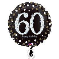 Gold Celebration Age 60 Helium Balloon