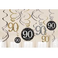 gold celebration ceiling decorations 90