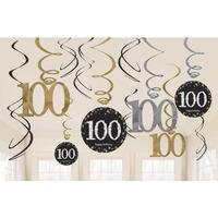 gold celebration ceiling decorations 100