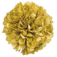 gold paper pom pom