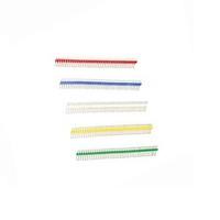 Gold-plated 40P 2.54mm Male and Female Color Single Row Pin Header for Arduino Uno R3 (20pcs)