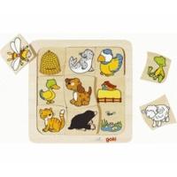 goki wooden board game who lives where