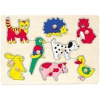 Goki Lift-out puzzle Baby animals