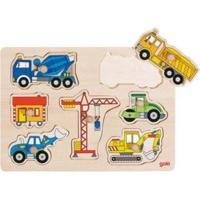 Goki Lift out puzzle, building site vehicles