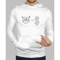god = white sweatshirt money