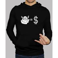 god = black sweatshirt money