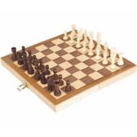 goki chess set in a wooden hinged case 56922