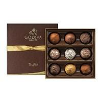 Godiva, Signature Assortment, 9 Chocolate Truffles Gift Box - Non sale