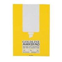 goldline a3 marker pad bleedproof 70gm2 100 pages single pack white pa ...
