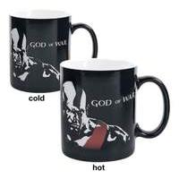 god of war kratos heat change mug