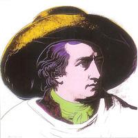 Goethe (white background) By Andy Warhol