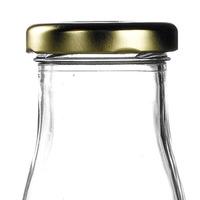 Gold Caps for Mini Milk Bottles (Set of 4)