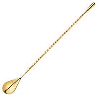 gold plated teardrop bar spoon