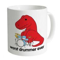 Goodie Two Sleeves Worst Drummer Ever Mug