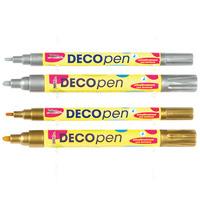 Gold & Silver Deco Pens (Set of 4)
