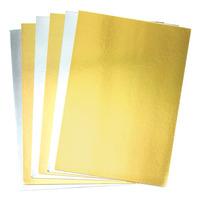 gold silver metallic a4 card pack of 20