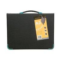 Goldline Presentation Case Vinyl Metal Trim Capacity 25 Sleeves 3 Ring A3 Black Ref BPCJ1A3BKZ