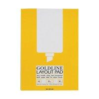 goldline layout pad bank paper 50gsm 80 pages a3 ref gpl1a3z