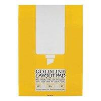 Goldline Layout Pad Bank Paper 50gsm 80 Pages A2 Ref GPL1A2Z