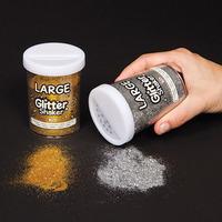 Gold & Silver Large Glitter Shakers (Set of 2)