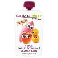 Googly Fruit Organic Apple Sweet Potato & Clementine Squeezy