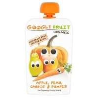 googly fruit apple pear carrot pumpkin squeezy