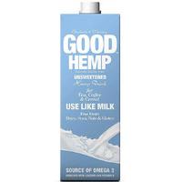 Good Hemp Dairy Free Milk Drink - Unsweetened - 1L