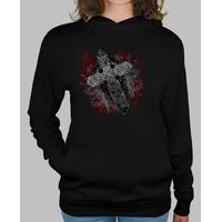 gothic cross sweatshirt girl