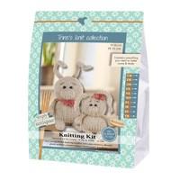 Go Handmade Knitting Kit - Rabbits, Laura & Andy - 8 cm & 11 cm 384780