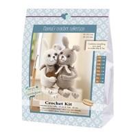 go handmade crochet kit the rabbits lilly tim 22 cm 22 cm 384772