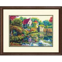 gold collection counted cross stitch english castle by dimensions 3750 ...