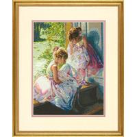 gold counted cross stitch ballerina dreams by dimensions 375075