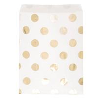 Gold Polka Paper Party Bags