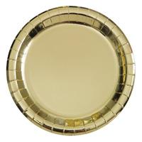 Gold Paper Plates - Round