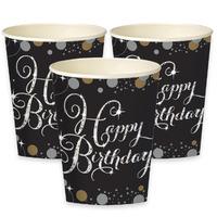 Gold Celebration Paper Party Cups