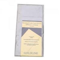Goldline Clear Business Card Refill Pack of 5 GBCR