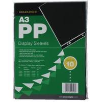 Goldline Polypropylene Display Sleeve A3 Pack of 10 PDSA3Z